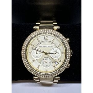 Michael Kors Parker MK5354 Women's Gold Stainless Steel Analog Dial Watch JNA239